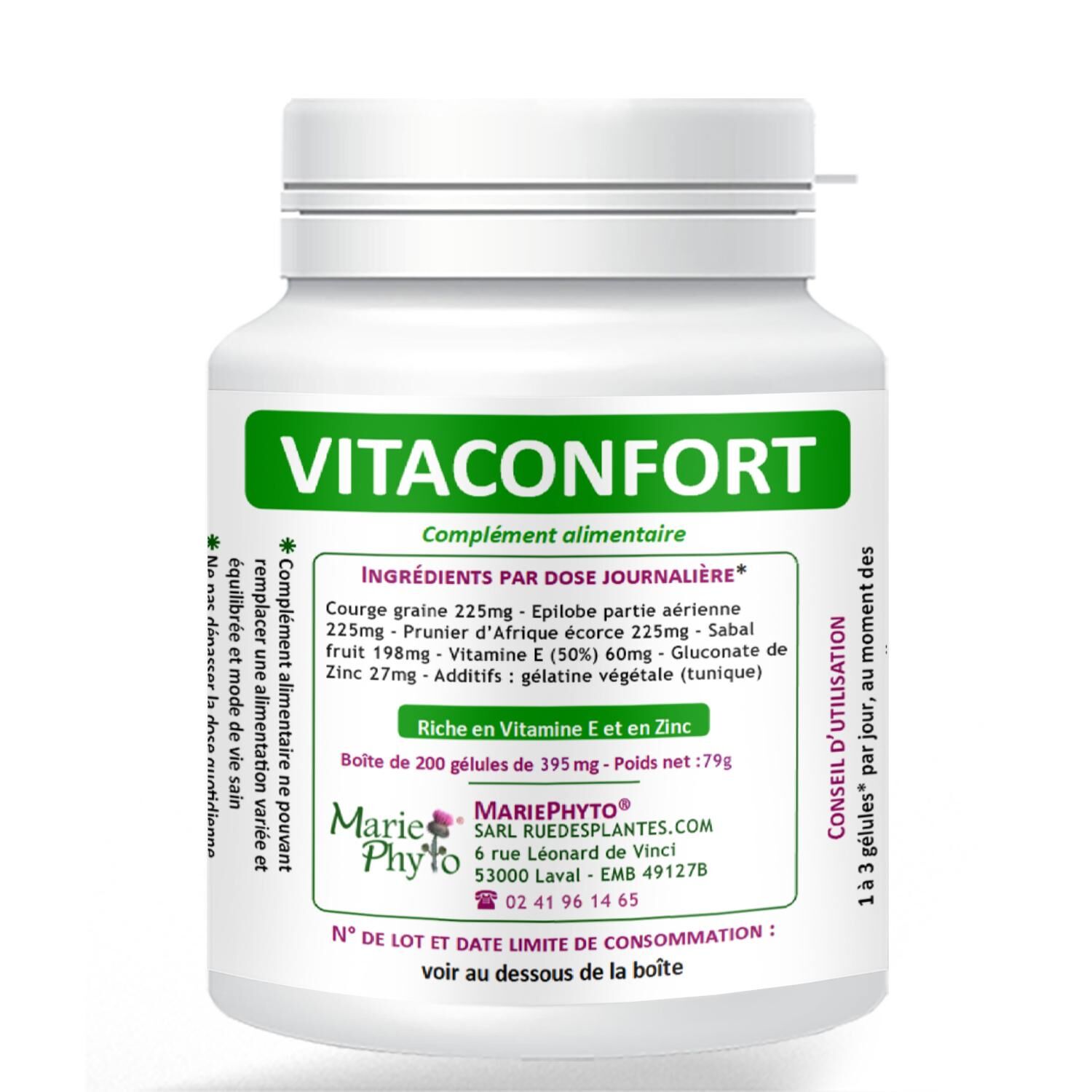 Vitaconfort 200 gelules